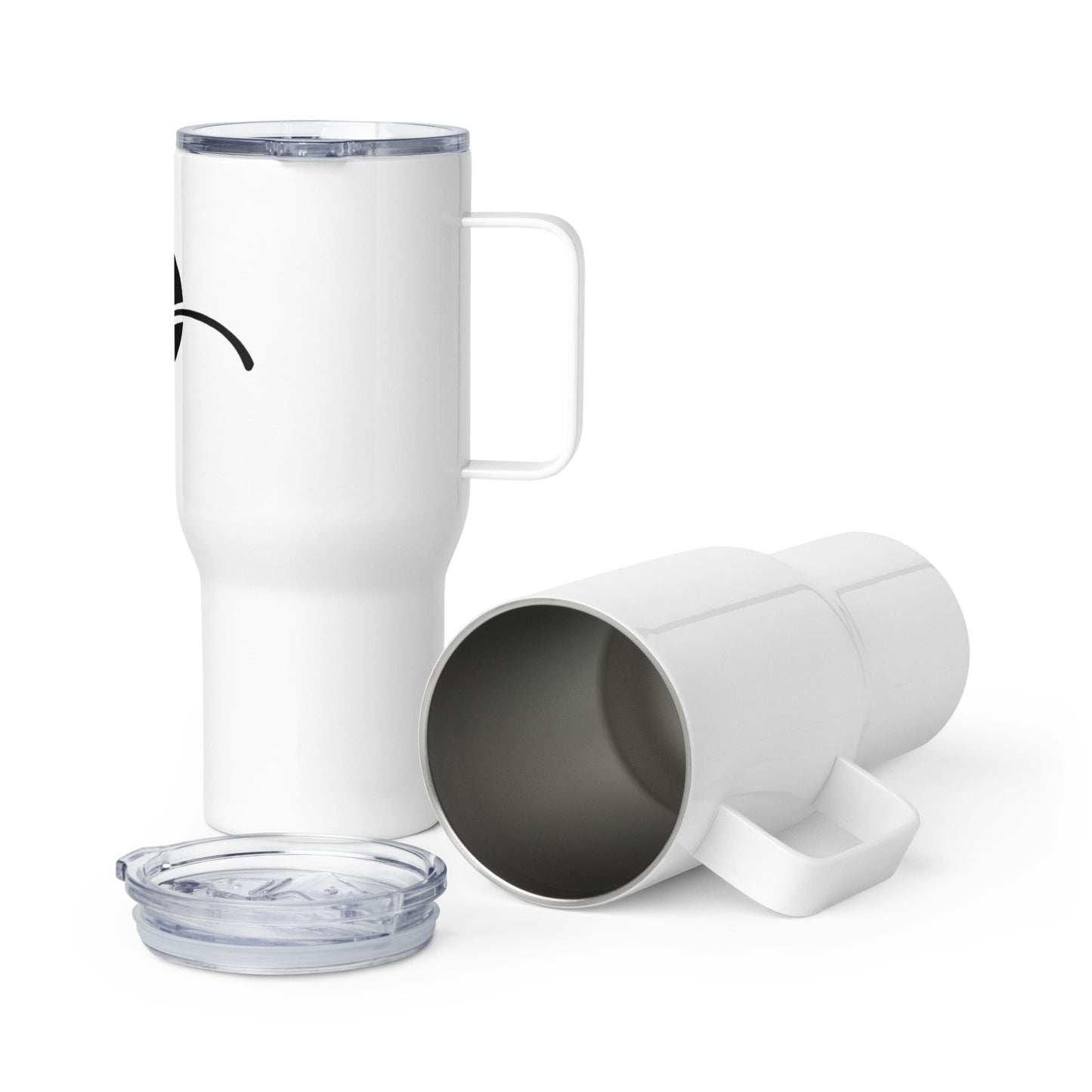 SP Travel mug with a handle